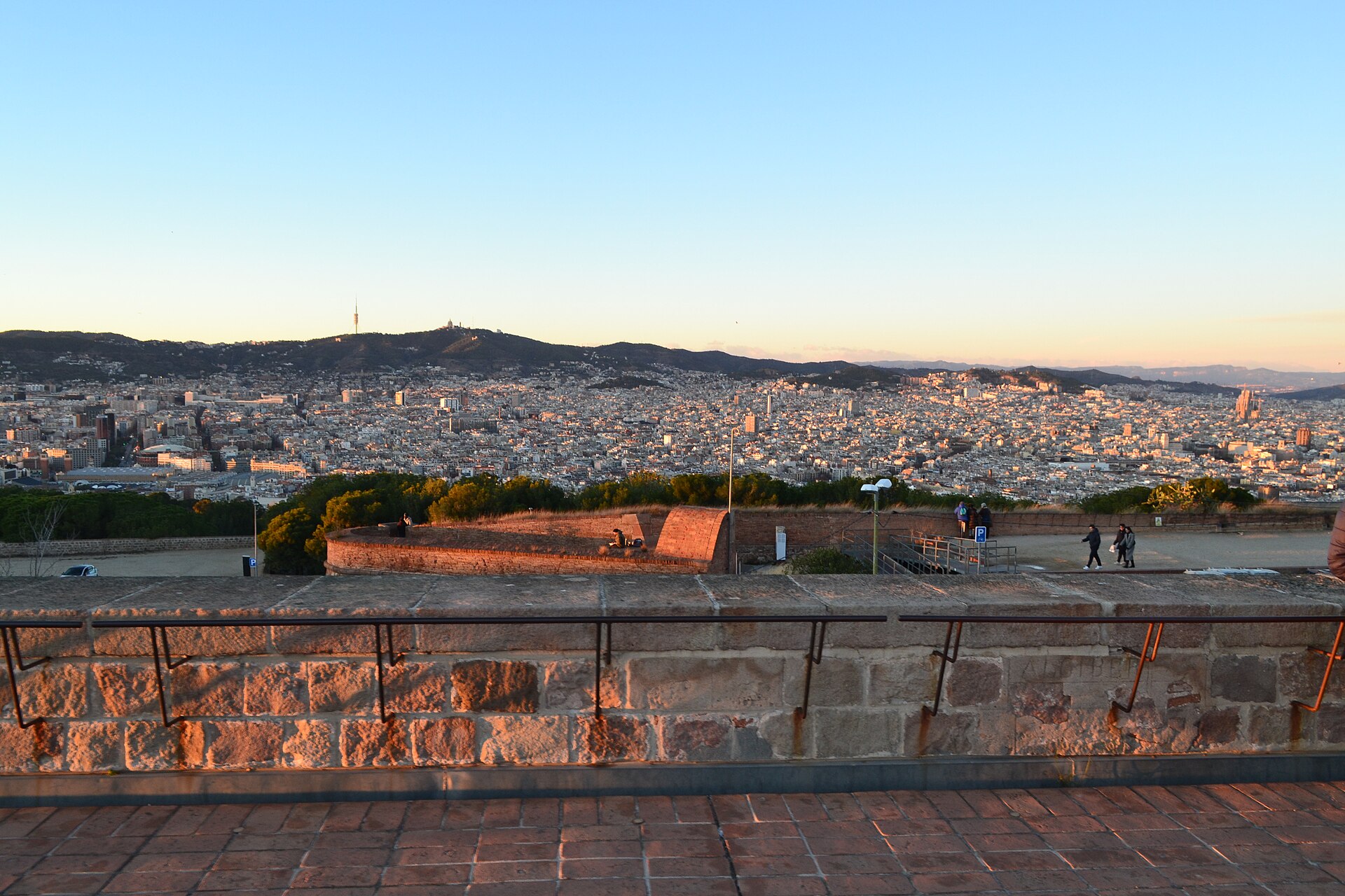 Barcelona view from Montjuïc Castle